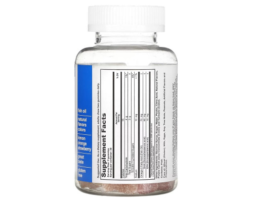 T.RQ Omega-3 DHA + EPA Lemon Orange Strawberry 60 Gummies T.RQ Omega-3 DHA + EPA Lemon Orange Strawberry 60 Gummies