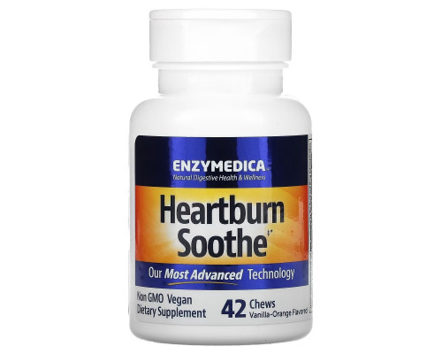 Enzymedica, Heartburn Relief, Vanilla-Orange Flavored, 42 Relief Chews Enzymedica, Heartburn Relief, Vanilla-Orange Flavored, 42 Relief Chews