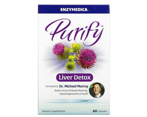 Enzymedica, Очищение, детоксикация печени, 60 капсул Enzymedica, Очищение, детоксикация печени, 60 капсул