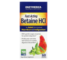 Enzymedica, Fast-Acting Betaine HCI, 60 Capsules