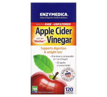 Enzymedica, Apple Cider Vinegar with the Mother,  120 Capsules