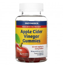 Enzymedica, Apple Cider Vinegar Gummies, 74 Vegan Gummies