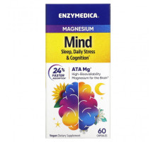 Магний Enzymedica, Магний, для разума, 60 капсул