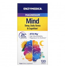 Enzymedica, Magnesium, Mind, 120 Capsules