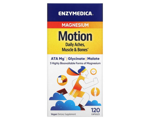 Enzymedica, Magnesium, Motion, 120 Capsules Enzymedica, Magnesium, Motion, 120 Capsules