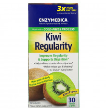 Enzymedica, Kiwi Regularity, Kiwi Flavor, 30 Relief Chews