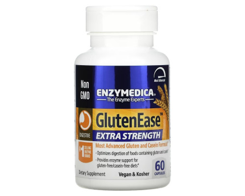Enzymedica GlutenEase 2X с активным ферментом DPP-IV 60 капсул