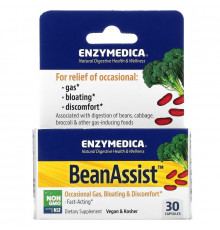 Enzymedica, BeanAssist, 30 капсул