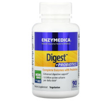 Enzymedica, Пищеварение + пробиотики, 90 капсул