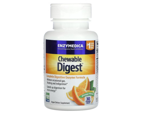 Enzymedica, Chewable Digest, Orange , 30 Chewable Tablets Enzymedica, Chewable Digest, Orange , 30 Chewable Tablets