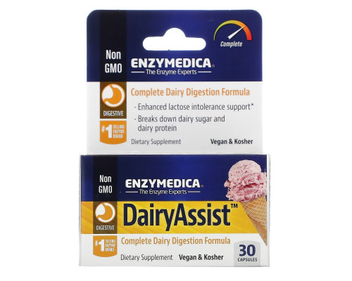 Enzymedica, DairyAssist, 30 капсул Enzymedica, DairyAssist, 30 капсул