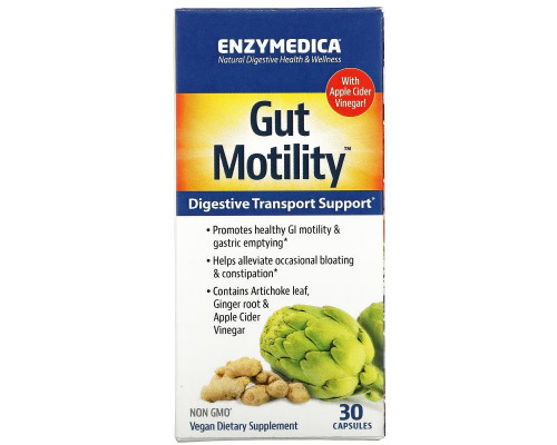 Enzymedica, Gut Motility, Digestive Transport Support, 30 Capsules Enzymedica, Gut Motility, Digestive Transport Support, 30 Capsules