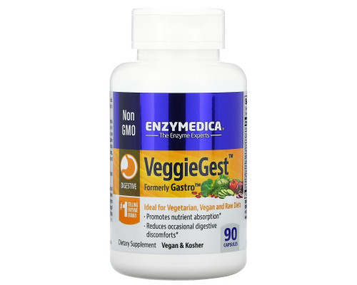 Enzymedica VeggieGest (старое название - Gastro) 90 капсул