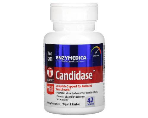 Enzymedica, Кандидаза, 42 капсулы Enzymedica, Кандидаза, 42 капсулы