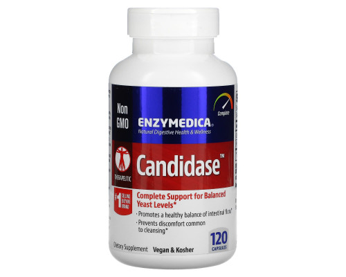 Enzymedica, Кандидаза, 120 капсул Enzymedica, Кандидаза, 120 капсул