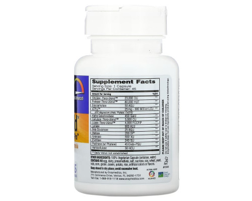 Enzymedica, Digest Gold с ATPro, 45 капсул Enzymedica, Digest Gold с ATPro, 45 капсул