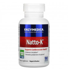 Enzymedica Natto-K для сердечно-сосудистой системы 90 капсул