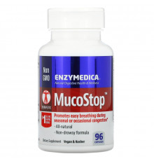 Enzymedica, MucoStop, 96 капсул