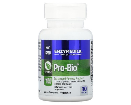 Enzymedica Pro Bio пробиотик гарантированного действия 30 капсул Enzymedica Pro Bio пробиотик гарантированного действия 30 капсул