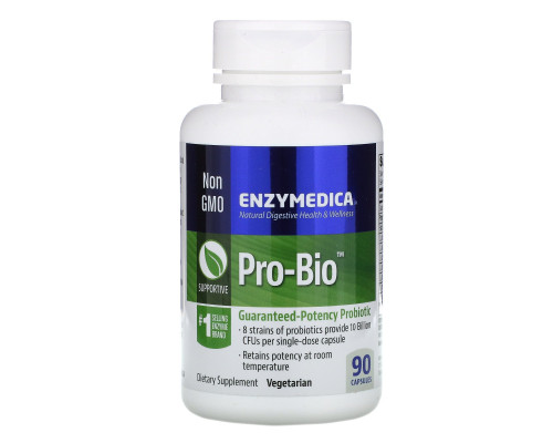 Enzymedica Pro-Bio пробиотик гарантированного действия 90 капсул Enzymedica Pro-Bio пробиотик гарантированного действия 90 капсул