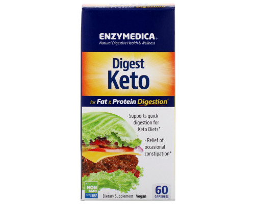 Enzymedica, Digest Keto, 60 Capsules