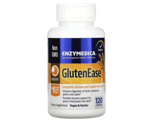 Enzymedica GlutenEase поддержка пищеварения 120 капсул