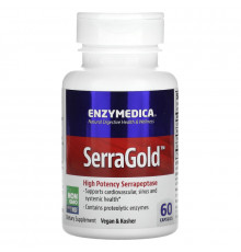 Enzymedica SerraGold высокоактивная серрапептаза 60 капсул