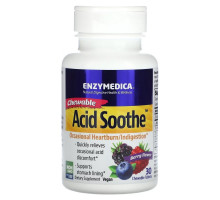 Enzymedica, Chewable Acid Soothe, Berry, 30 Chewable Tablets
