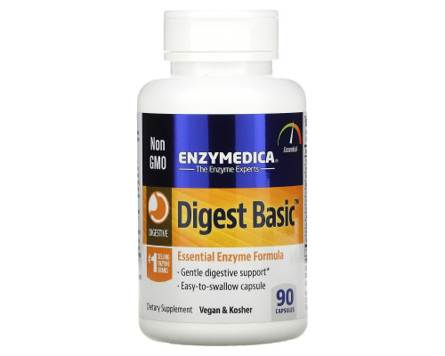 Enzymedica Digest Basic формула основных ферментов 90 капсул Enzymedica Digest Basic формула основных ферментов 90 капсул