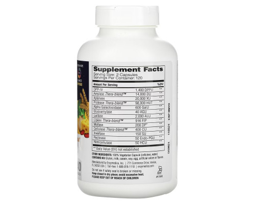 Enzymedica, Digest Spectrum, 240 капсул