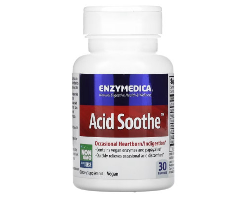 Enzymedica, Acid Soothe, 30 Capsules