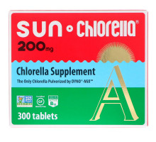 Sun Chlorella, Витамин А (хлорелла), 200 мг, 300 таблеток