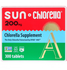 Sun Chlorella, Витамин А (хлорелла), 200 мг, 300 таблеток