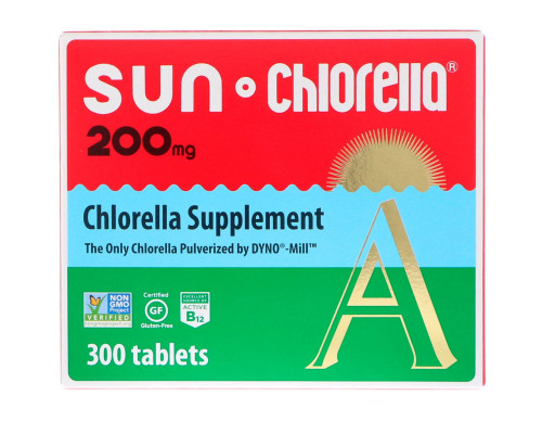 Sun Chlorella, Витамин А (хлорелла), 200 мг, 300 таблеток Sun Chlorella, Витамин А (хлорелла), 200 мг, 300 таблеток