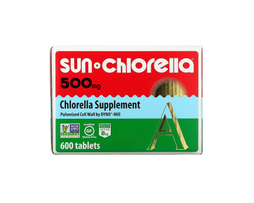 Sun Chlorella, Sun Chlorella A, 500 мг, 600 таблеток Sun Chlorella, Sun Chlorella A, 500 мг, 600 таблеток