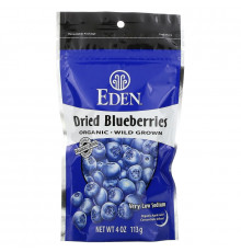 Eden Foods, Органическая сушеная черника, 4 унции (113 г)