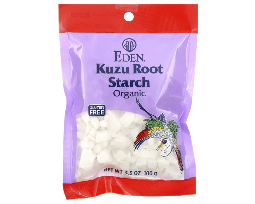 Eden Foods, Органический крахмал из корня кузу, 3,5 унции (100 г) Eden Foods, Органический крахмал из корня кузу, 3,5 унции (100 г)
