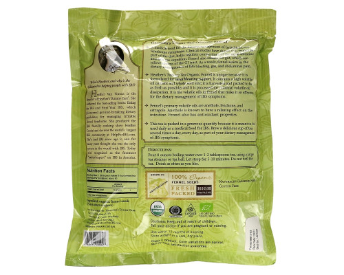 Heather's Tummy Care Tummy Teas Organic Fennel Tea Caffeine Free 16 oz (453 g)
