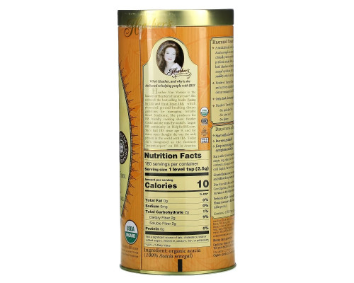 Heather's Tummy Care Волокна для улучшения пищеварения Органические волокна акации сенегальской 16 унций (453 г) Heather's Tummy Care Волокна для улучшения пищеварения Органические волокна акации сенегальской 16 унций (453 г)