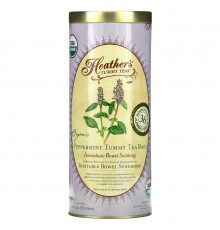 Heather's Tummy Care Tummy Teas Organic Peppermint Tea Bags Caffeine Free 36 Extra Large Tea Bags
