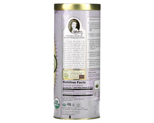 Heather's Tummy Care Tummy Teas Organic Peppermint Tea Bags Caffeine Free 36 Extra Large Tea Bags Heather's Tummy Care Tummy Teas Organic Peppermint Tea Bags Caffeine Free 36 Extra Large Tea Bags