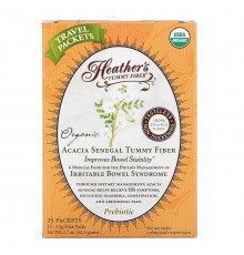 Heather's Tummy Care Волокна для улучшения пищеварения Органические волокна акации сенегальской 1 чайный пакет