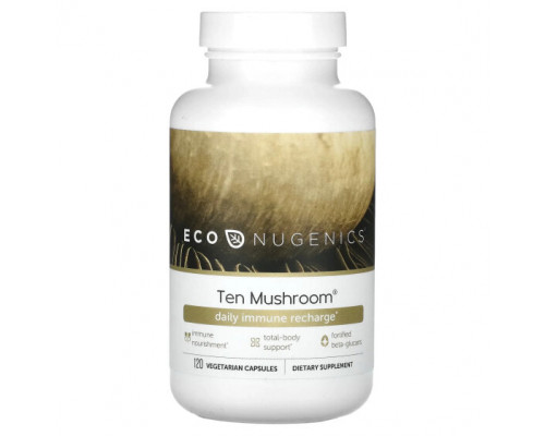 Грибы Ten Mushroom, 120 Vegetarian Capsules Грибы Ten Mushroom, 120 Vegetarian Capsules