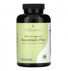 Econugenics, Men's Longevity Essentials Plus, 180 Vegetable Capsules