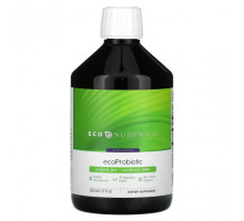 Пребиотики и пробиотики Econugenics, EcoProbiotic, органический пре + пробиотический эликсир, натуральные ягоды, 500 мл (17 жидк. Унций)