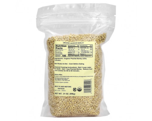 Зелень и зеленые овощи Bergin Fruit and Nut Company, Органический перловый ячмень, 596 г (21 унция) Зелень и зеленые овощи Bergin Fruit and Nut Company, Органический перловый ячмень, 596 г (21 унция)