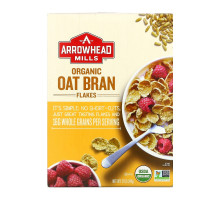 Arrowhead Mills, Органические овсяные хлопья с отрубями, 12 унций (340 г)