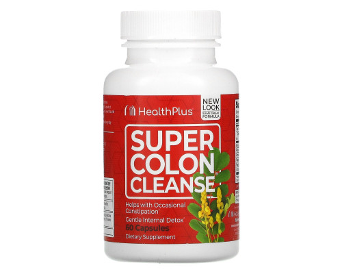 Health Plus, Super Colon Cleanse, 530 мг, 60 капсул Health Plus, Super Colon Cleanse, 530 мг, 60 капсул