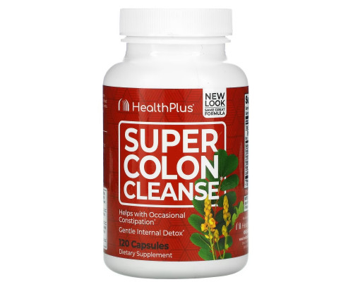 Health Plus Inc., Super Colon Cleanse, 120 Capsules Health Plus Inc., Super Colon Cleanse, 120 Capsules
