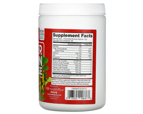 Health Plus, Супер-очищение кишечника, 12 унц. (340 г) Health Plus, Супер-очищение кишечника, 12 унц. (340 г)